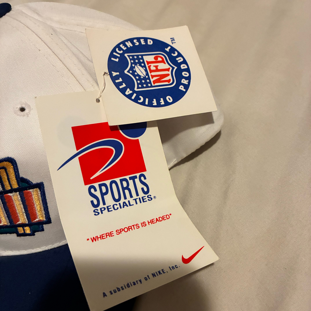 VTG Super Bowl XXXIII 33 Hat NWT Sports Specialties Nike NFL White Blue Snapback - Picture 2 of 5